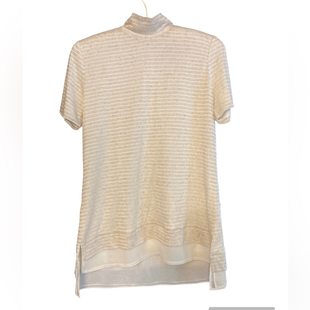 White House Black Market beautiful cream colored top